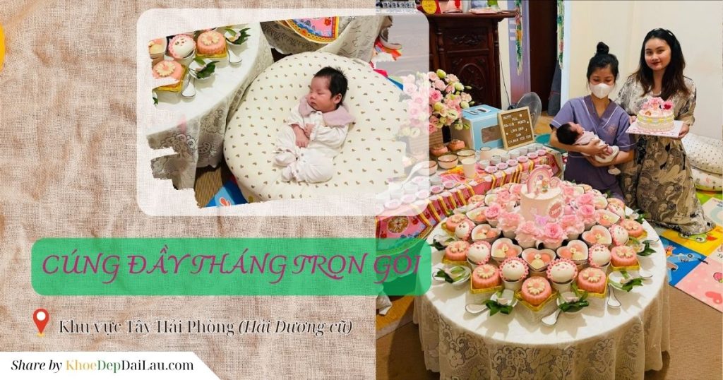 mâm cúng đầy tháng trọn gói ở hải dương tây hải phòng